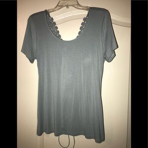 BKE Floral Lace UP Top Never Worn